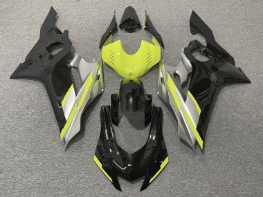 Best 2017-2023 Yamaha YZF R6 Motorcycle Fairings - Grey Neon Yellow Glossy Black UK