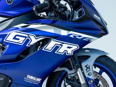 Best 2017-2023 Yamaha YZF R6 Motorcycle Fairings - Blue Silver GYTR UK
