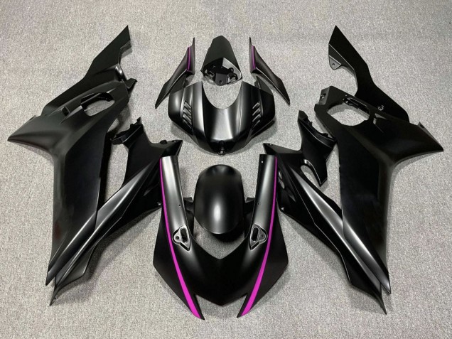 2017-2023 Yamaha YZF R6 Motorcycle Fairings - Matte Black Pink UK