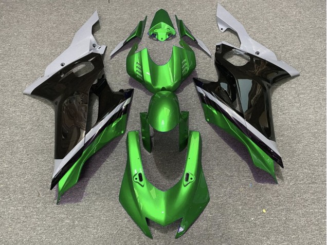 2017-2023 Yamaha YZF R6 Motorcycle Fairings - Grey Green Glossy Black UK