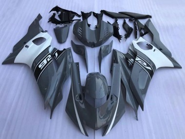 Best 2017-2023 Yamaha YZF R6 Motorcycle Fairings - Dark Nardo Grey White Black UK