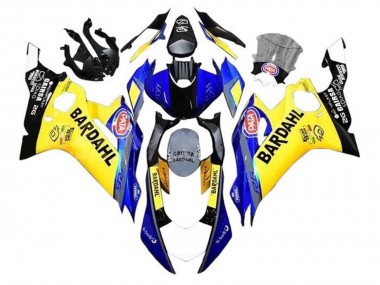 Best 2017-2023 Yamaha YZF R6 Motorcycle Fairings - Yellow Blue Black Bardahl UK