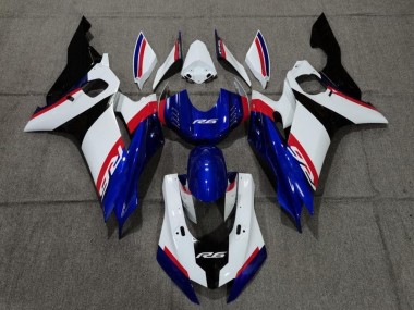Best 2017-2023 Yamaha YZF R6 Motorcycle Fairing - White Red Blue Black UK