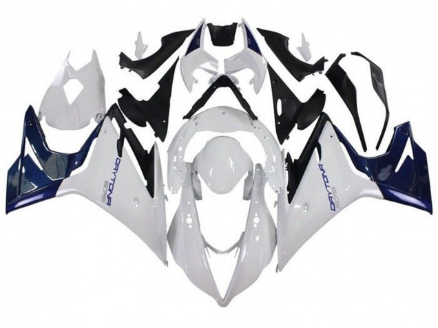 2013-2016 Triumph Daytona 675 Triple Motorcycle Fairings - White Blue UK