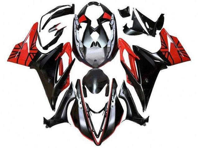 2013-2016 Triumph Daytona 675 Triple Motorcycle Fairings - Silver Red Glossy Black UK