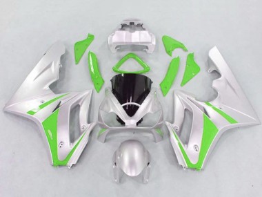 Best 2006-2008 Triumph Daytona 675 Triple Motorcycle Fairings - Silver Green UK