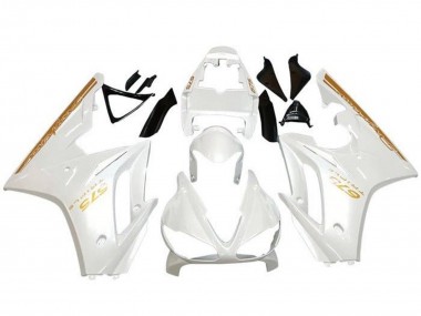 Best 2009-2012 Triumph Daytona 675 Triple Motorcycle Fairings - White Gold UK