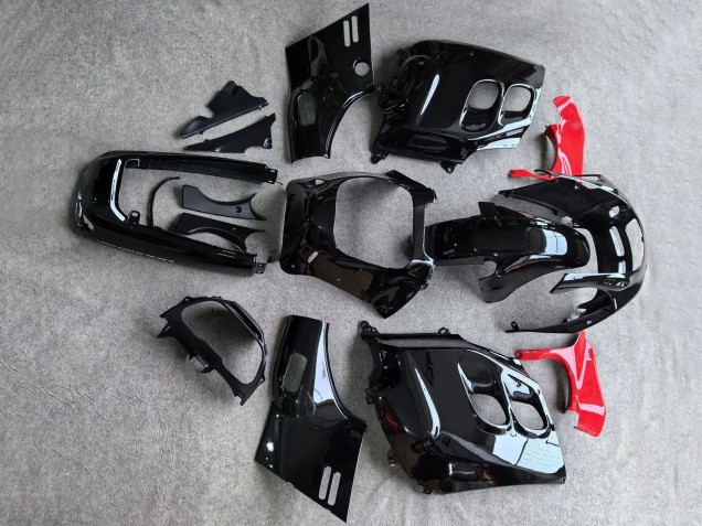 1987-1988 Honda CBR1000F Hurricane Motorcycle Fairings - Glossy Black Red UK