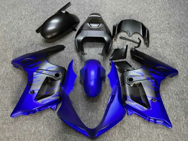 Best 2003-2013 Suzuki SV650 Motorcycle Fairings - Blue Matte Black Splash UK