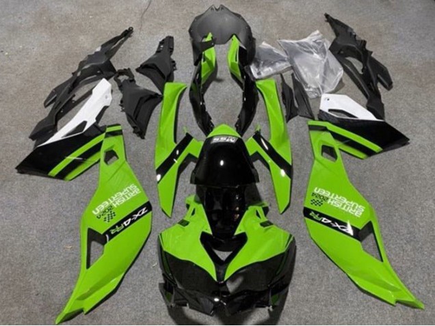 2019-2025 Kawasaki ZX4R ZX-4RR Motorcycle Fairings - Green Black White UK