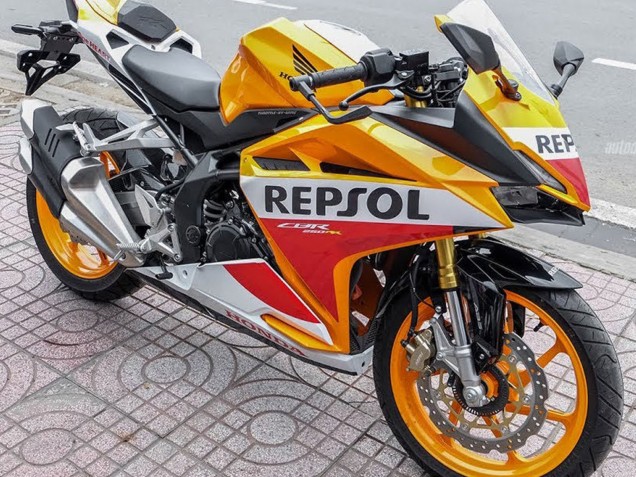 2017-2022 Honda CBR250RR Motorcycle Fairings - Yellow White Red Repsol UK