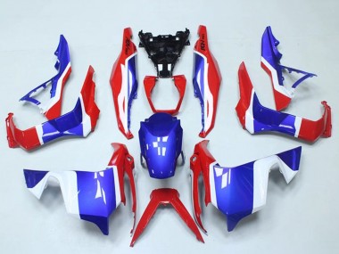 Best 2018-2021 Honda ADV150 Motorcycle Fairings - White Red Blue UK