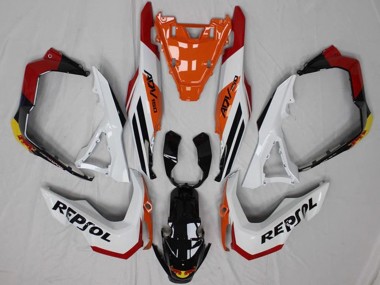 Best 2018-2021 Honda ADV150 Motorcycle Fairings - White Orange Red Yellow Glossy Black Repsol UK