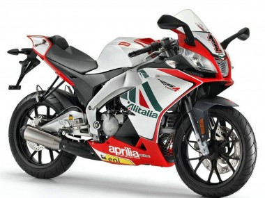 Best 2012-2018 Aprilia RS4 50 125 Motorcycle Fairings - White Red Green Yellow Alitalia UK