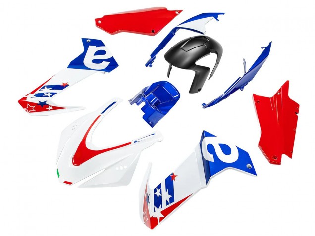 2020-2024 Aprilia RS660 Motorcycle Fairing - White Blue Red UK