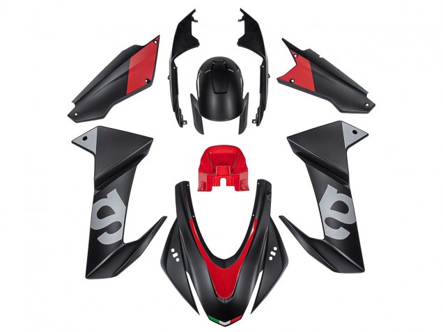 2020-2024 Aprilia RS660 Motorcycle Fairings - Black Red UK