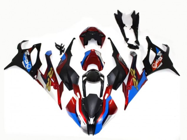 2019-2022 BMW S1000RR Motorcycle Fairings - Black Blue Red Gold UK