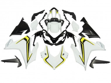 Best 2022-2023 Honda CBR500R Motorcycle Fairings - White Neon Yellow Matte Black UK