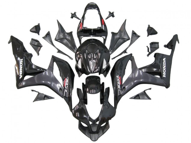 2007-2008 Honda CBR600RR Motorcycle Fairings - Grey Glossy Black with Decals UK