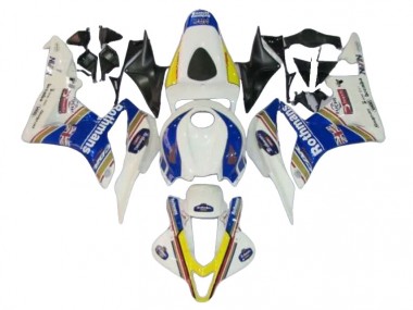 Best 2007-2008 Honda CBR600RR Motorcycle Fairings - White Blue Yellow Rothmans UK
