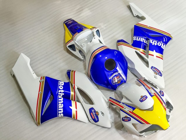2004-2005 Honda CBR1000RR Motorcycle Fairings - White Blue Yellow Rothmans UK