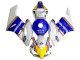 2004-2005 Honda CBR1000RR Motorcycle Fairings - White Blue Yellow Rothmans UK