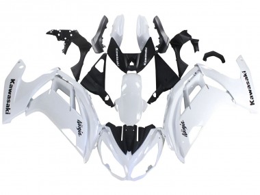 Best 2012-2016 Kawasaki EX650 Motorcycle Fairings - White Black UK