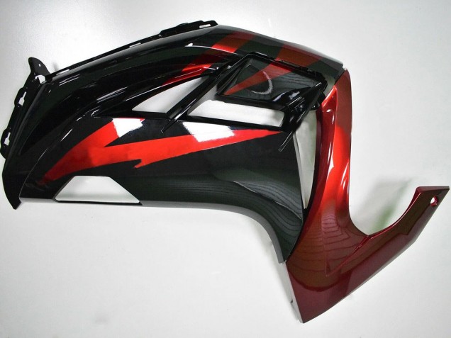 2012-2016 Kawasaki EX650 Motorcycle Fairings - Red Glossy Black UK