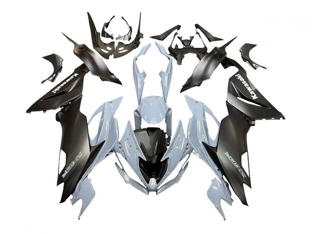 2019-2022 Kawasaki ZX6R Motorcycle Fairings - Grey Matte Black UK