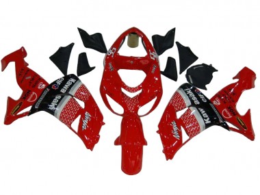Best 2006-2007 Kawasaki ZX10R Motorcycle Fairings - Red Silver Grey Black Elf 56 UK