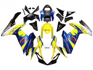Best 2011-2024 Suzuki GSXR 600/750 Motorcycle Fairings - Yellow Blue White Black Corona Extra Alstare UK