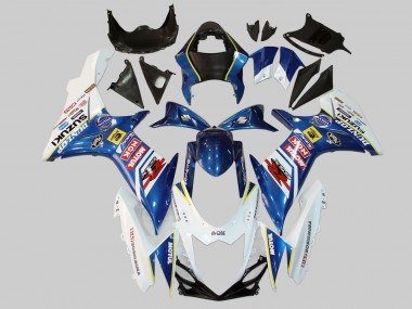 Best 2011-2024 Suzuki GSXR 600/750 Motorcycle Fairings - White Blue Red Yellow Motul Dunlop UK