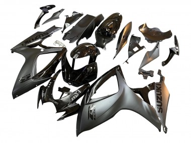 Best 2006-2007 Suzuki GSXR 600/750 Motorcycle Fairings - Glossy Black Matte Black UK