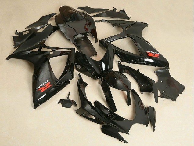 2006-2007 Suzuki GSXR 600/750 Motorcycle Fairing - Glossy Black UK
