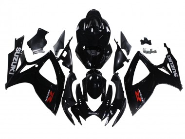 Best 2006-2007 Suzuki GSXR 600/750 Motorcycle Fairings - Glossy Black UK