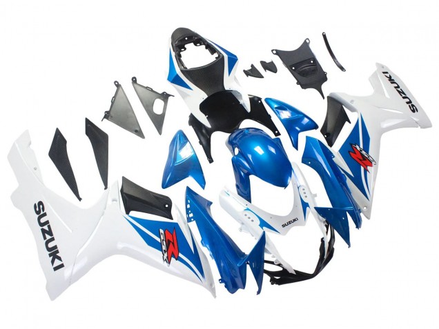 2011-2024 Suzuki GSXR 600/750 Motorcycle Fairings - Blue White UK