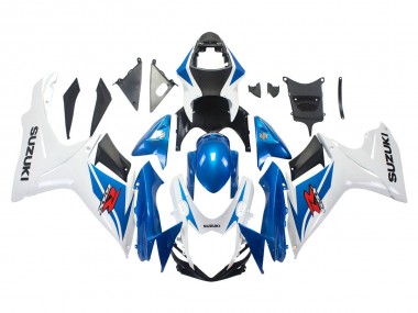 Best 2011-2024 Suzuki GSXR 600/750 Motorcycle Fairings - Blue White UK