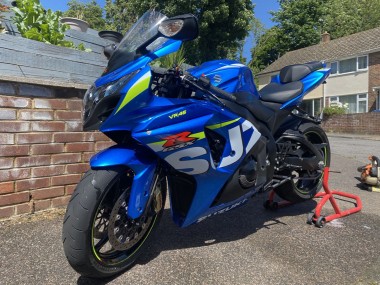 Best 2009-2016 Suzuki GSXR 1000 Motorcycle Fairings - Blue Green White UK