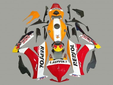 Best 2012-2016 Honda CBR1000RR Motorcycle Fairings - White Orange Red Yellow HRC Repsol UK