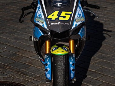 Best 2015-2019 Yamaha YZF R1 Motorcycle Fairings - Blue Yellow Shark UK