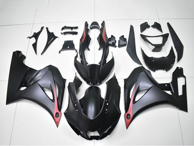 2017-2024 Suzuki GSXR 1000 Motorcycle Fairings - Matte Black Red UK