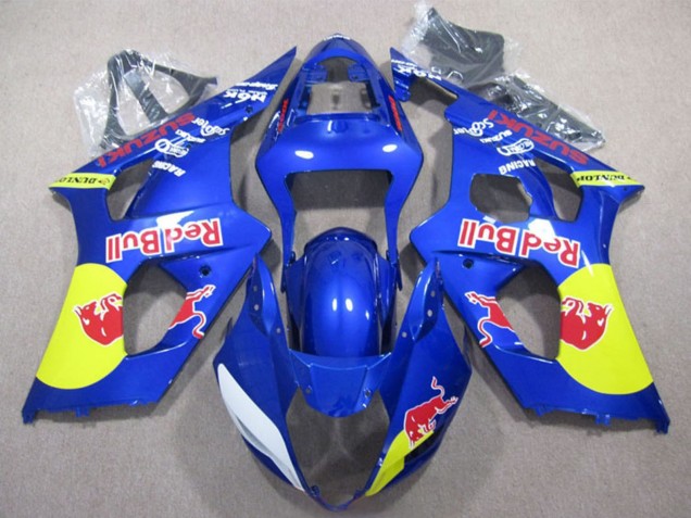 2003-2004 Suzuki GSXR 1000 Motorcycle Fairings - Blue Yellow Red Bull UK