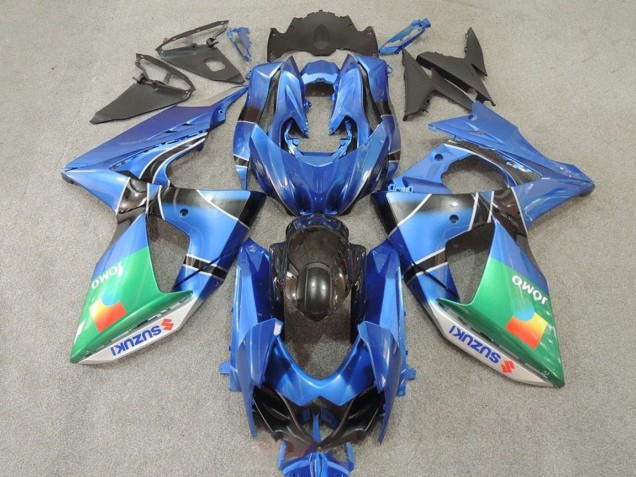 2009-2016 Suzuki GSXR 1000 Motorcycle Fairings - Blue Green JOMO UK