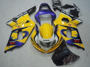 Best 2001-2003 Suzuki GSXR 600 Motorcycle Fairings - Yellow Purple Black UK