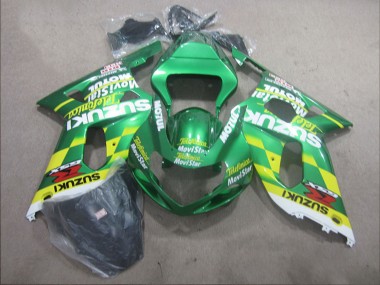 Best 2001-2003 Suzuki GSXR 600 Motorcycle Fairings - Green Yellow Telefumica MoviStar UK