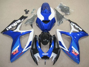 Best 2006-2007 Suzuki GSXR 600 Motorcycle Fairing - White Blue Glossy Black Red UK