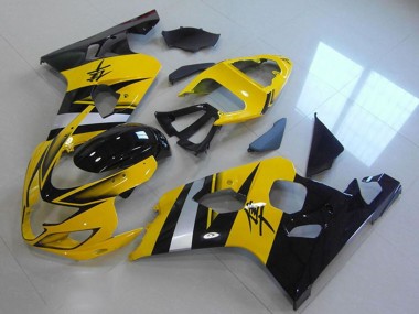 Best 2004-2005 Suzuki GSXR 750 Abs Motorcycle Fairings - Yellow Silver Black UK