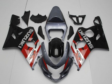 Best 2004-2005 Suzuki GSXR 750 Motorcycle Fairings - Silver Grey Red Black UK