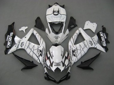 Best 2008-2010 Suzuki GSXR 750 Motorcycle Fairings - White Black Corona Extra Alstare UK
