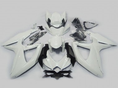 Best 2008-2010 Suzuki GSXR 750 Motorcycle Fairings - Pearl White UK